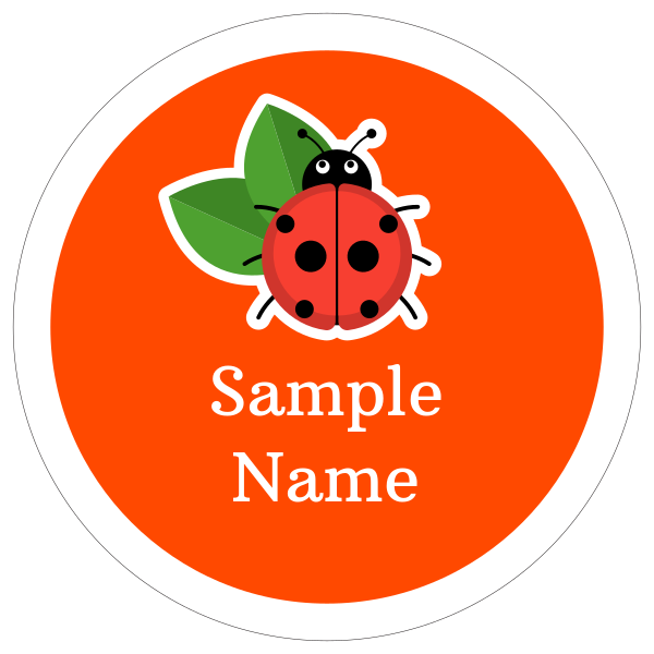 Ladybugs Iron-On Labels